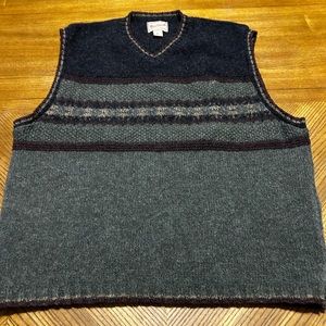 Vintage WOOLRICH Men’s Sweater Vest Size XL Wool blend